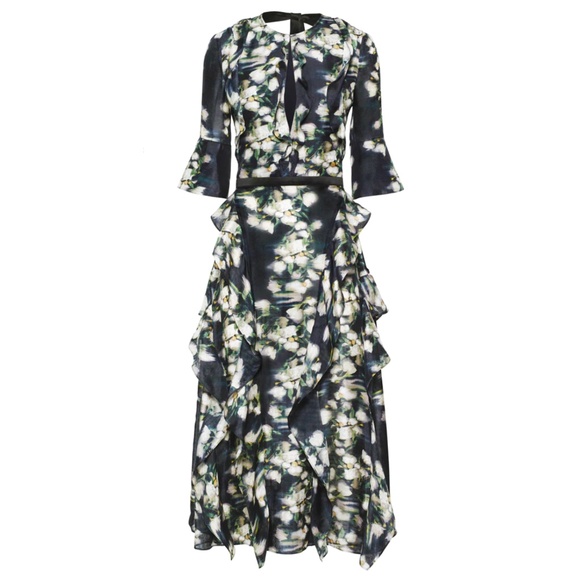 H&M Conscious Exclusive – Organic Silk Floral Dress - Picture 5 of 7